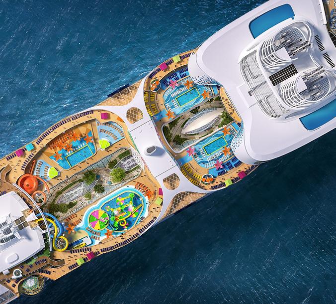 Utopia of the Seas Topdown View